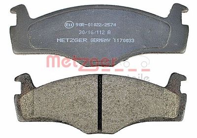 BREMSBELAGSATZ SCHEIBENBREMSE METZGER AUTOTEILE 1170033 2