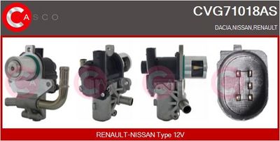 AGR-Ventil CASCO CVG71018AS