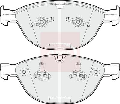 APEC Brake Pad Set, disc brake PAD1742