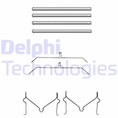 Комплектующие, колодки дискового тормоза DELPHI LX0470 для TOYOTA LAND CRUISER