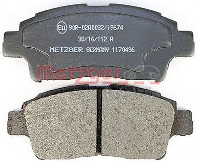 SET PLACUTE FRANA FRANA DISC METZGER AUTOTEILE 1170436 3