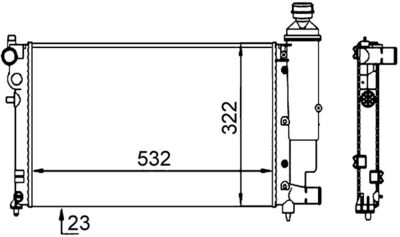 Radiateur - CR91000S - MAHLE