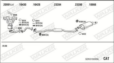SISTEM DE ESAPAMENT WALKER SZK019093A