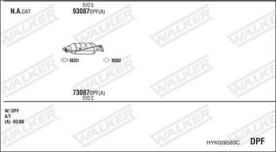 ABGASANLAGE WALKER HYK028583C