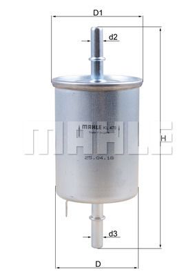 KNECHT KL 470 Топливный фильтр  для GREAT WALL  (Грейтвол Сафе)