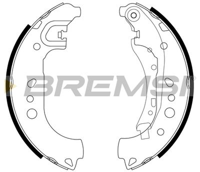 Комплект тормозных колодок BREMSI GF0332 для SMART FORFOUR