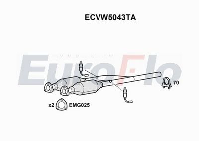 Katalizator EUROFLO 1J1131701EX