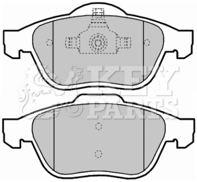 KEY PARTS KBP2016 Тормозные колодки и сигнализаторы  для RENAULT MEGANE II (BM0/1_, CM0/1_) 2.0 dCi