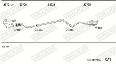 SISTEM DE ESAPAMENT WALKER REK017734A