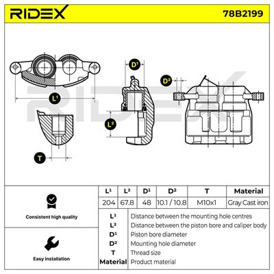 спирачен апарат RIDEX