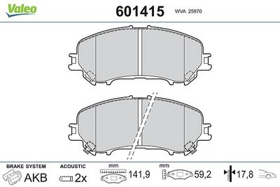 SET PLACUTE FRANA FRANA DISC VALEO 601415