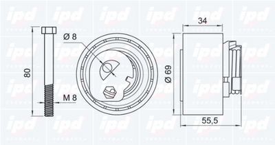 ROLA INTINZATOR CUREA DISTRIBUTIE IPD 153102 1
