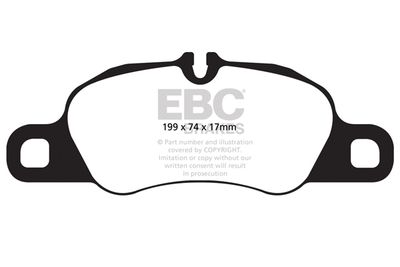 Комплект тормозных колодок, дисковый тормоз EBC Brakes DP32057C для PORSCHE CAYMAN