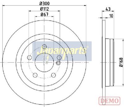 DISC FRANA JAPANPARTS DP0525C