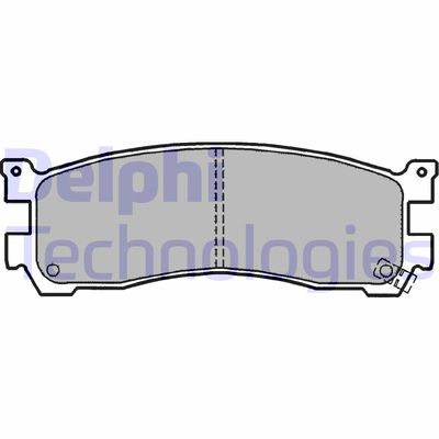Комплект тормозных колодок, дисковый тормоз DELPHI LP1190 для MAZDA XEDOS