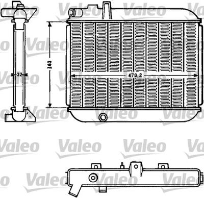 Радиатор, охлаждение двигателя VALEO 810819 для PEUGEOT 305