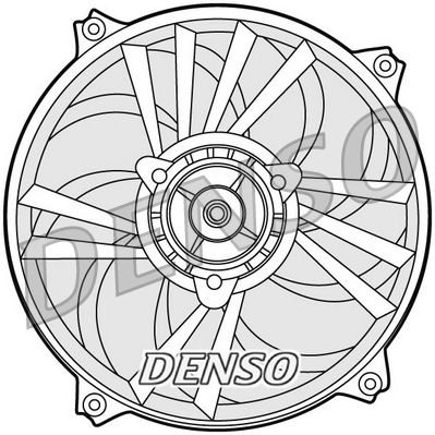 Вентилятор, охлаждение двигателя DENSO DER21013 для PEUGEOT 406