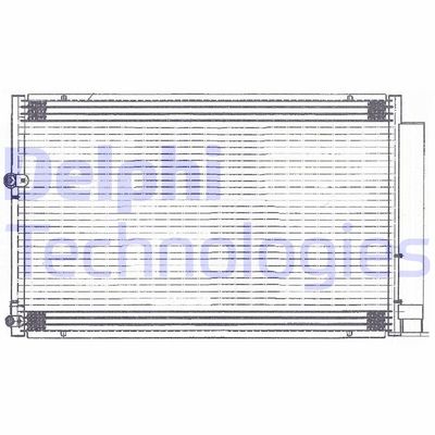 DELPHI TSP0225660 Радиатор кондиционера  для TOYOTA PRIUS (Тойота Приус)