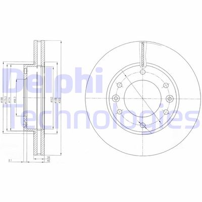 Bromsskiva DELPHI BG4137