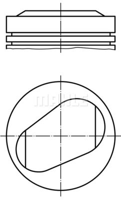 Поршень MAHLE 082 35 00 для BMW 1502-2002