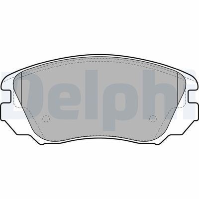 Zestaw klocków hamulcowych, hamulce tarczowe DELPHI LP2080
