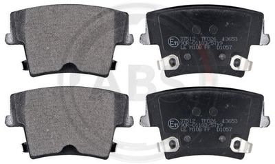 Zestaw klocków hamulcowych, hamulce tarczowe A.B.S. 37512