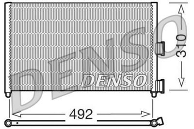 Конденсатор, кондиционер DENSO DCN09071 для FIAT PUNTO