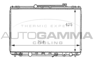 Радиатор, охлаждение двигателя AUTOGAMMA 100992 для TOYOTA CAMRY