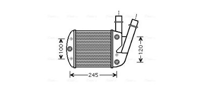 AVA QUALITY COOLING Intercooler, inlaatluchtkoeler (FT4340)