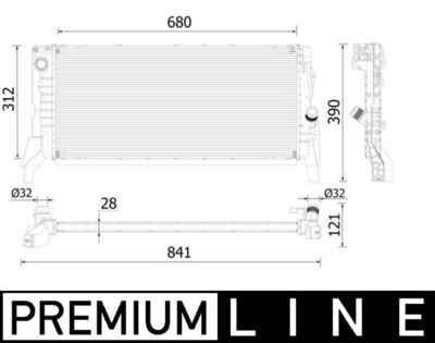 Radiateur - CR2309000P - MAHLE