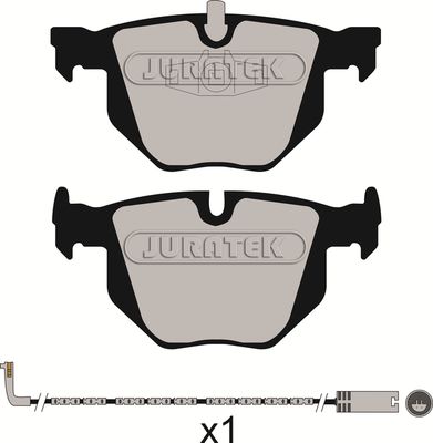 Brake Pad Set JURATEK JCP1808