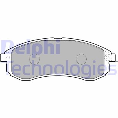 Комплект тормозных колодок, дисковый тормоз DELPHI LP1808 для MITSUBISHI L200