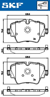 SET PLACUTE FRANA FRANA DISC SKF VKBP80132 5