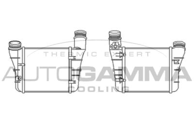Интеркулер AUTOGAMMA 105851 для AUDI A4