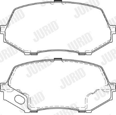 Bremsekloss sett JURID 573662J for MITSUBISHI, FUSO
