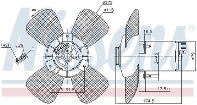 VENTILATOR RADIATOR NISSENS 85801 5