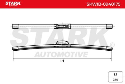 перо на чистачка STARK SKWIB-0940175