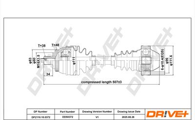 полуоска DR!VE+ DP2110.10.0372