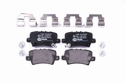 Комплект тормозных колодок, дисковый тормоз HELLA 8DB 355 006-751 для HONDA CIVIC