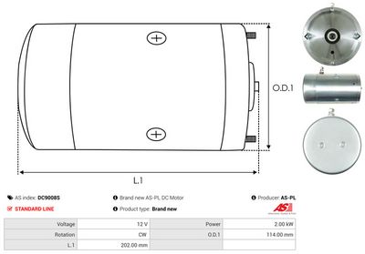 MOTOR ELECTRIC AS-PL DC9008S 3
