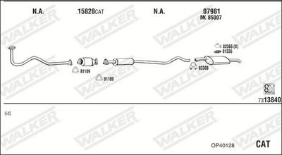 SISTEM DE ESAPAMENT WALKER OP40128