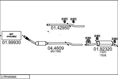 SISTEM DE ESAPAMENT MTS CITR56998A132708