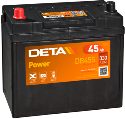 Стартерная аккумуляторная батарея DETA DB455 для HYUNDAI S COUPE