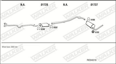 Изпускателна система WALKER RE94019