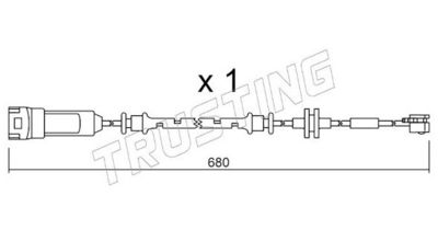 SENZOR DE AVERTIZARE UZURA PLACUTE DE FRANA