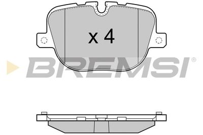 Комплект тормозных колодок, дисковый тормоз BREMSI BP3416 для MERCEDES-BENZ PULLMANN