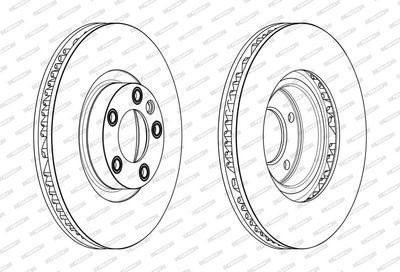 BREMSSCHEIBE FERODO DDF2019RC1 1
