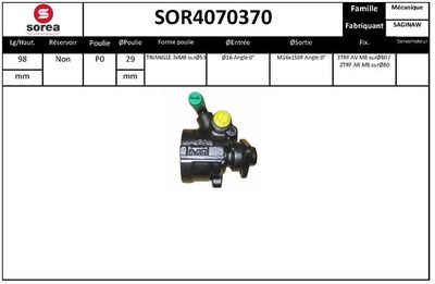 EAI Hydraulikpumpe, Lenkung (SOR4070370)
