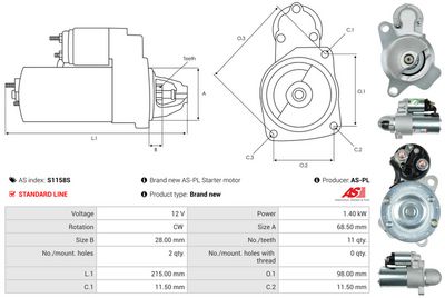 STARTER AS-PL S1158S 4