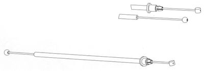 Тросик, cтояночный тормоз CEF DM02196 для MERCEDES-BENZ CLC-CLASS
